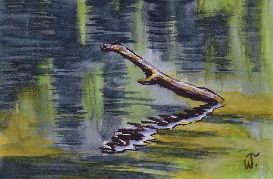 Limb and River Reflections 2 Painting by Warren Thompson