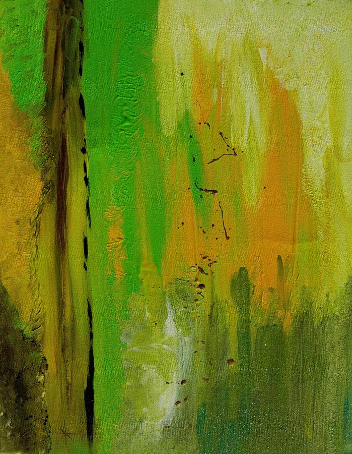 Abstract Painting - Lime Fizz by Kit Ehrman