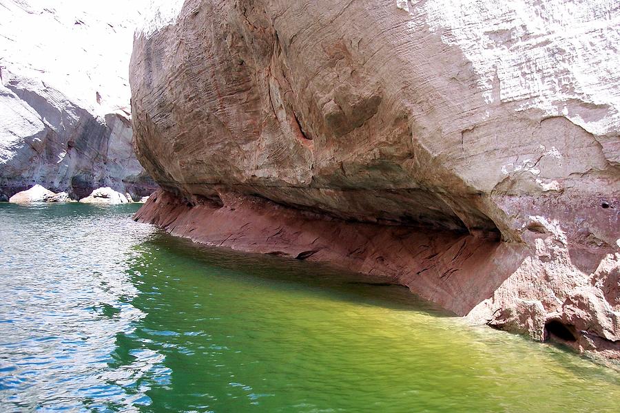 Lime Green Water at Lake Powell Photograph by Adrienne Wilson