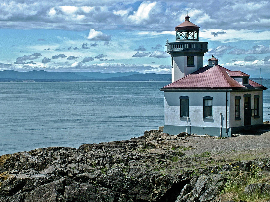 Lime Kiln Point Lighthouse on  San Juan Island, Washington  Photograph by Ruth Hager