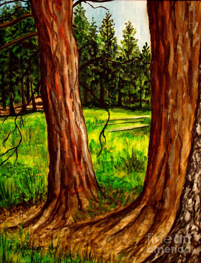 Lime Meadow Painting by Elizabeth Robinette Tyndall