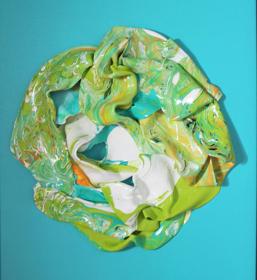 Lime Singularity 4 Painting by Madeleine Arnett