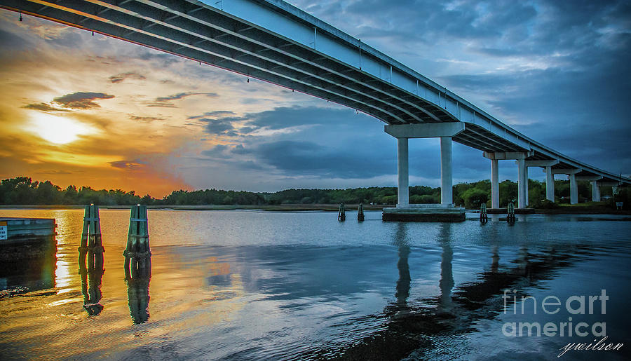 Limehouse Bridge over Stono River II Photograph by Yvette Wilson