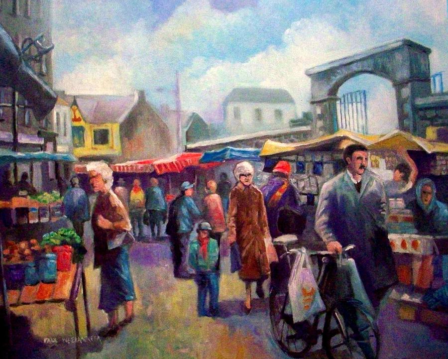 Limerick Market Ireland Painting by Paul Weerasekera