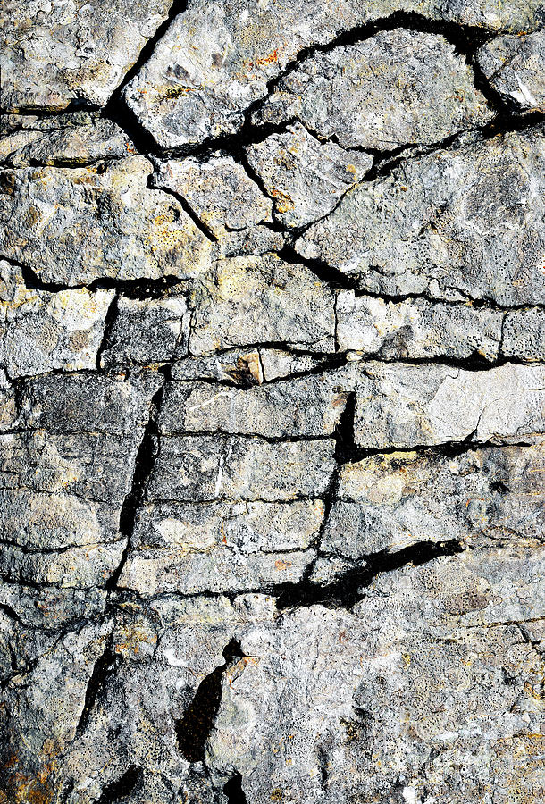 Limestone Fissures Cracks Photograph by Jozef Jankola - Fine Art America