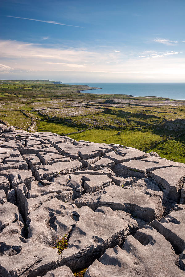 Limestone Landscape Of The Burren Ireland Photograph by Pierre Leclerc