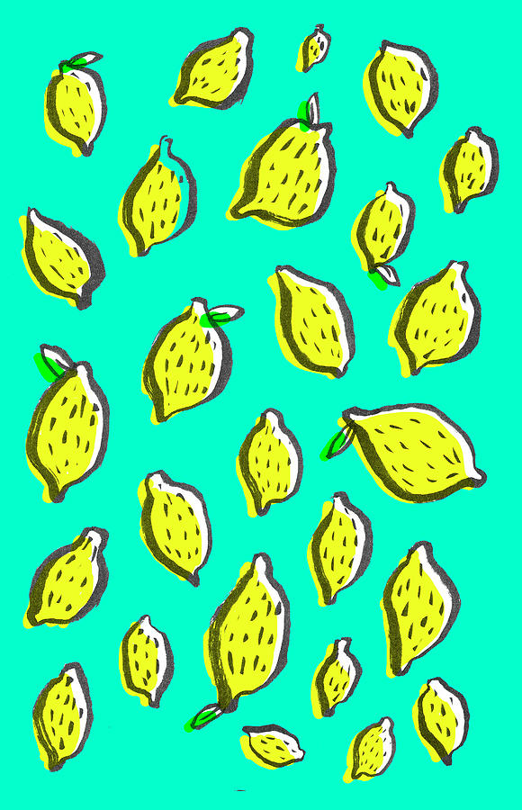 Pattern Drawing - Limones de primavera by Studio Sananikone