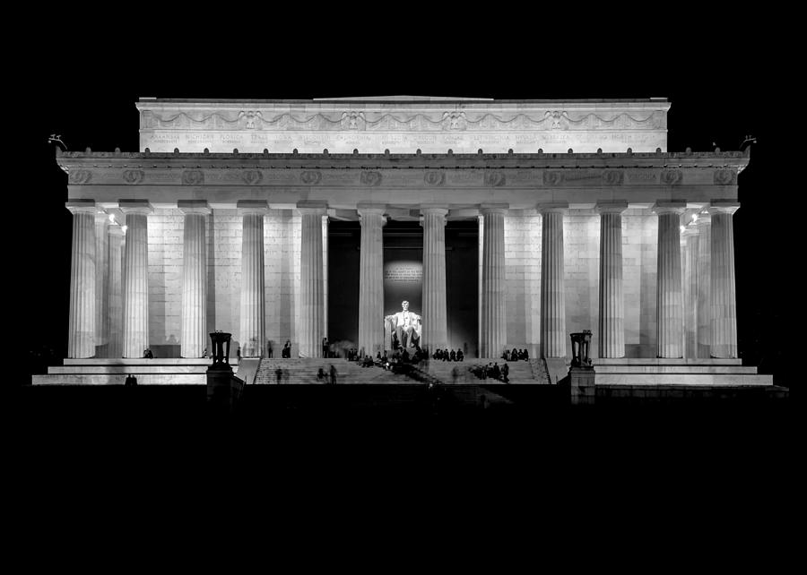 Abraham Lincoln Photograph - Lincoln at Night by Neptunes Aperture