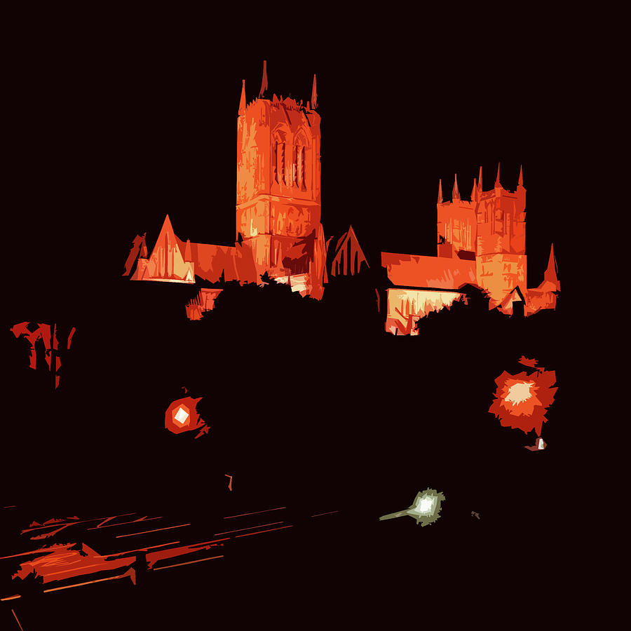 Lincoln Cathedral At Night Photograph By James Hill