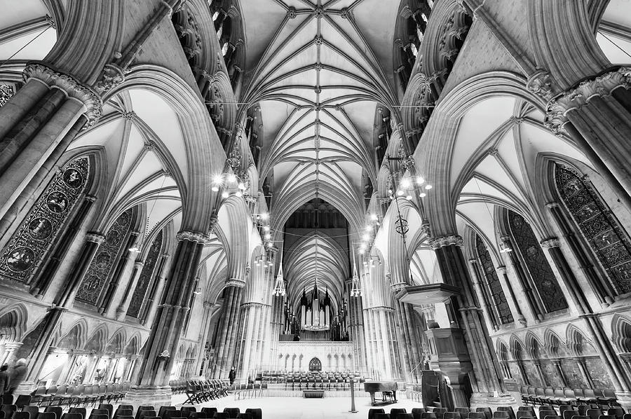 Lincoln Cathedral Bw Photograph