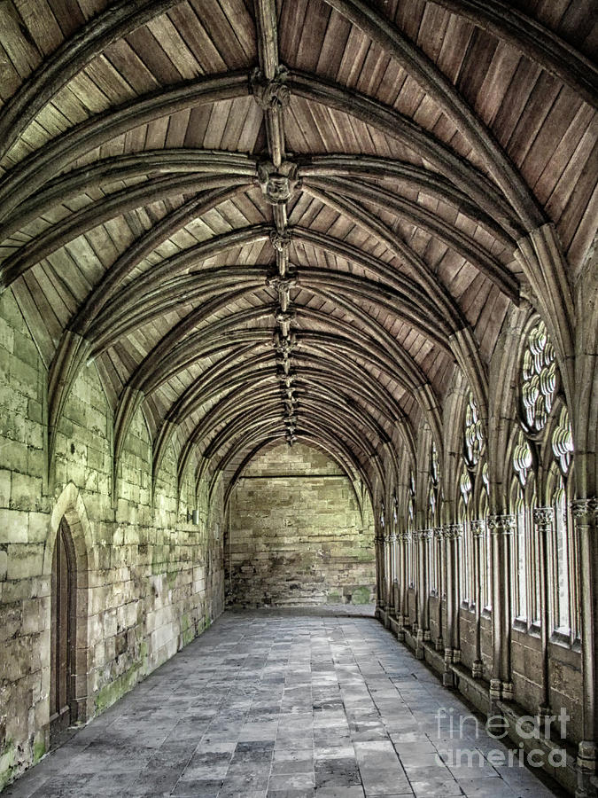 Lincoln Cathedral Cloisters 2 Photograph by Linsey Williams