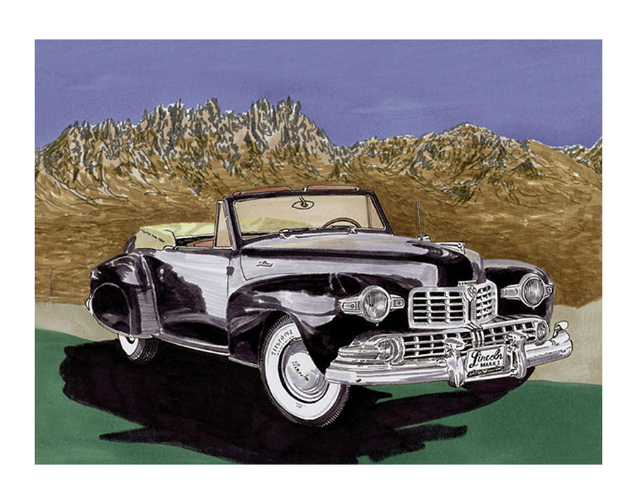 Lincoln Continental MK I Painting by Jack Pumphrey