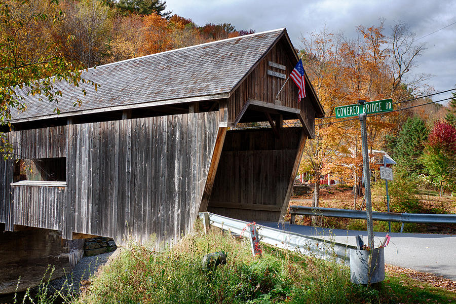 Landscape Photograph - Lincoln Gap Covered Bridge by Jeff Folger