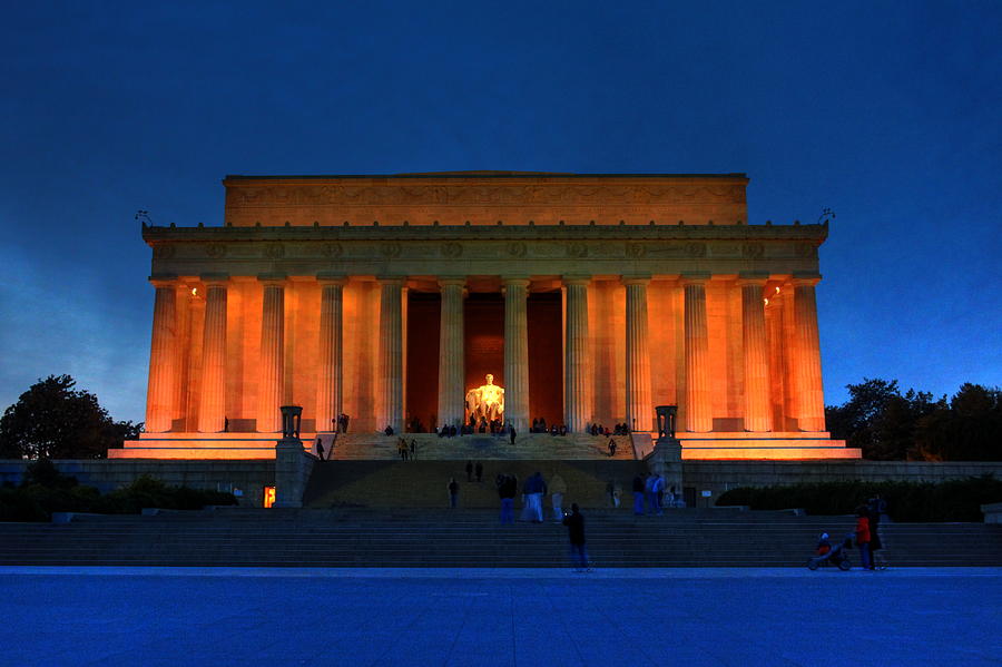 Washingtondc Photograph - Lincoln Memorial By Night by Brian Governale