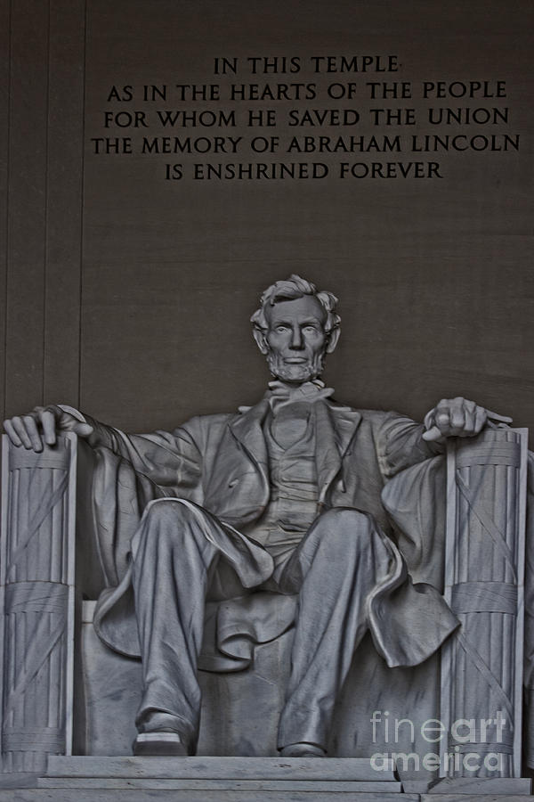 Abraham Lincoln Photograph - Lincoln Memorial by Tom Gari Gallery-Three-Photography