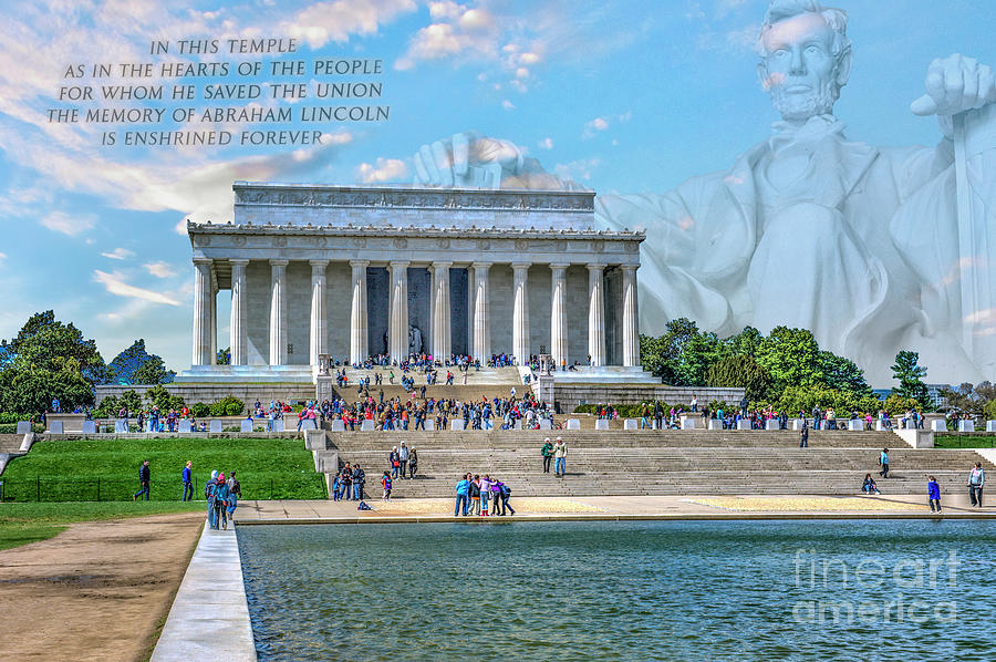 Lincoln Memorial Tribute Photograph by David Zanzinger