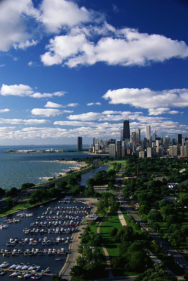Lincoln Park And Diversey Harbor Photograph by Panoramic Images