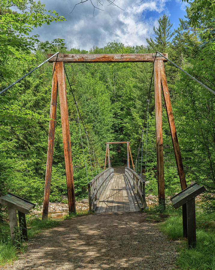 Lincoln Woods Trail Bridge Photograph by Brian MacLean