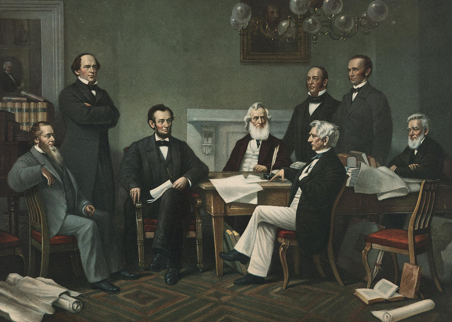 Lincolns cabinet Painting by Francis Bicknell Carpenter