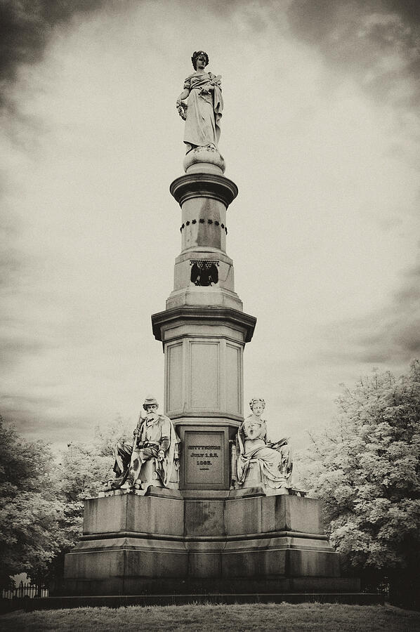 Lincolns Gettysburg Address Site - toned Photograph by Paul W Faust -  Impressions of Light