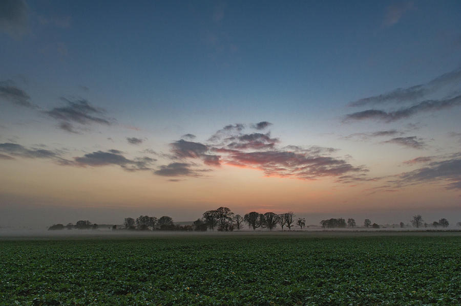 Lincolnshire sunset Photograph by Gary Eason