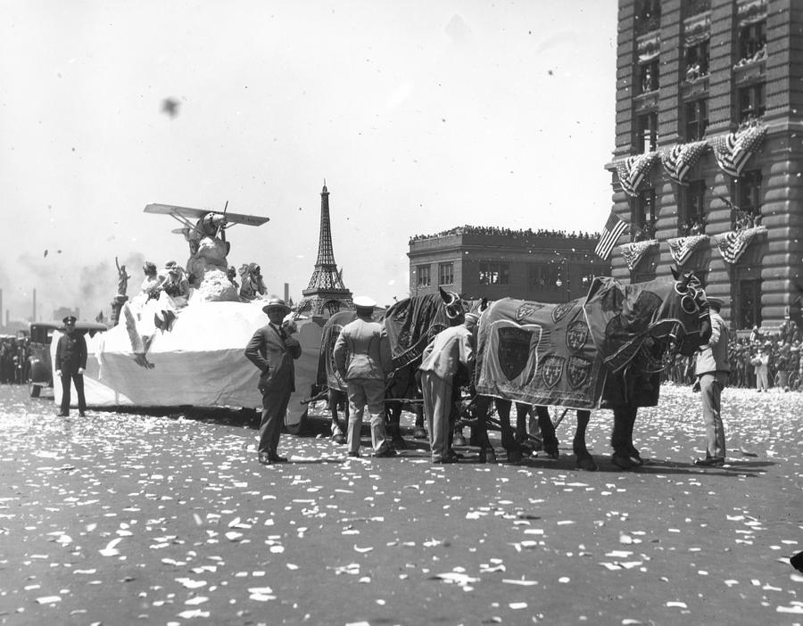 Lindbergh Parade, 1927 Photograph by Granger