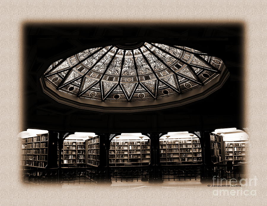 Linderman Library - Sepia Photograph by Jacqueline M Lewis