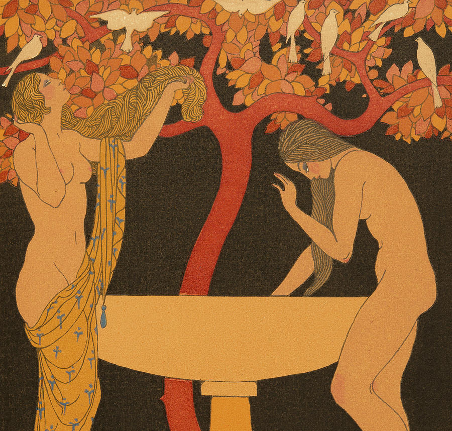 Nude Painting - LIndifferent by Georges Barbier