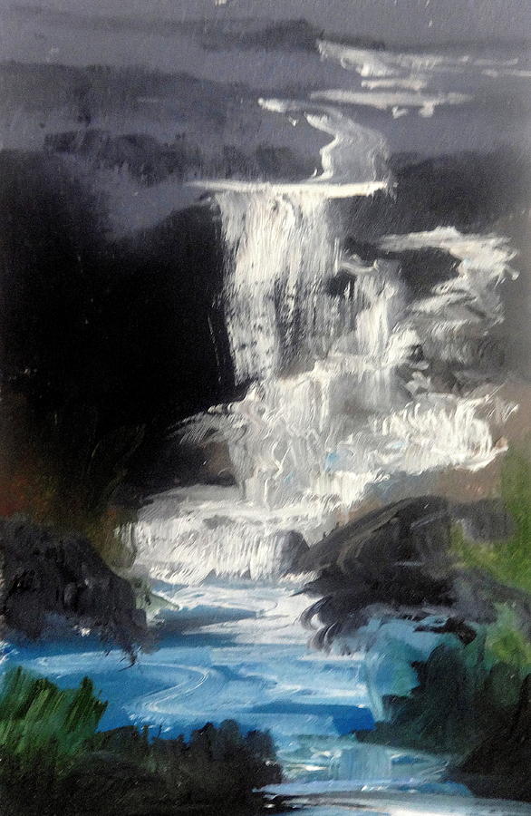 Lindys Falls Painting by Fred Wilson