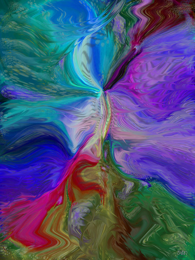 Line Color Blend Digital Art by Phillip Mossbarger