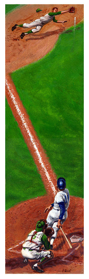 Line Drive Painting by Harry West