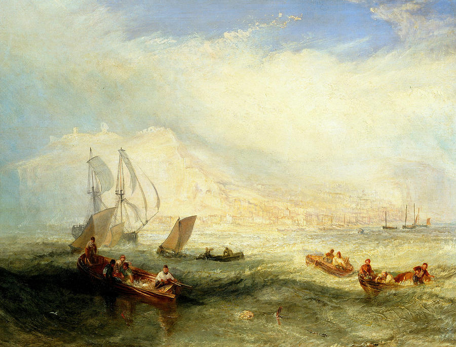 Line Fishing, Off Hastings Painting by Joseph Mallord William Turner