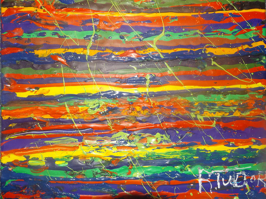 Abstract Painting - Lineage of colors by Rob  Tudor