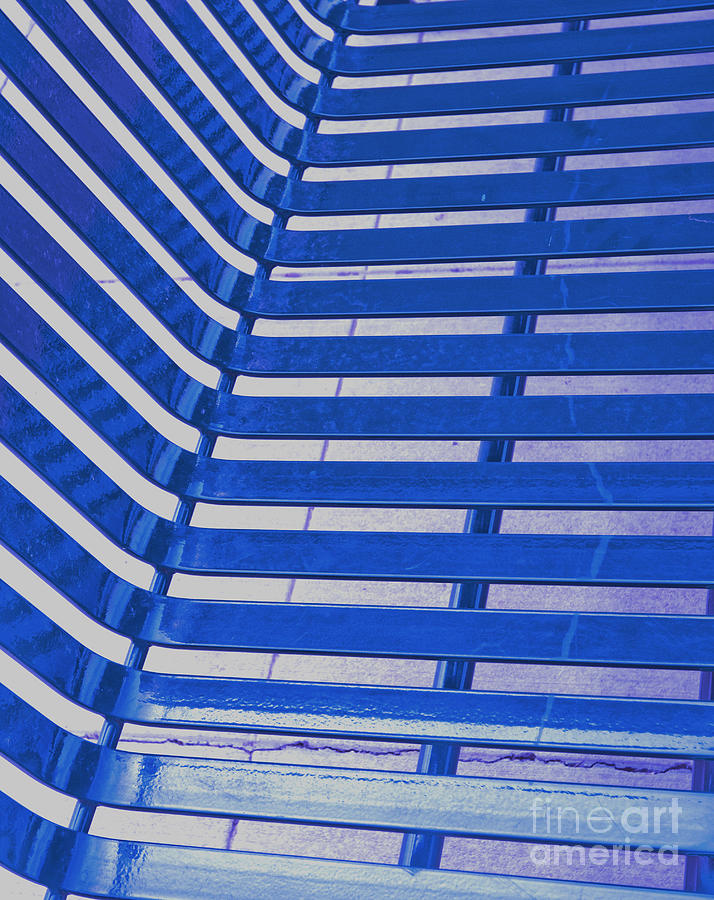 Linear Functions Or Curves In Blue Photograph