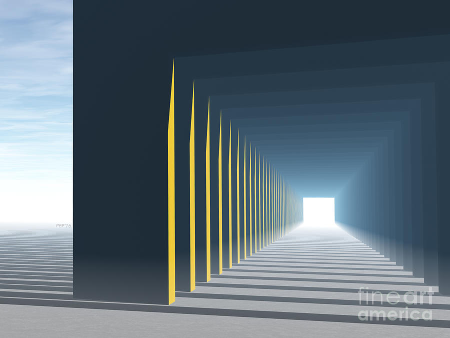 Linear Perspective of Light Digital Art by Phil Perkins