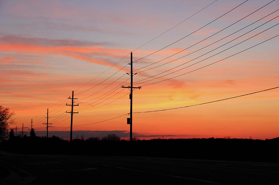 Linemans Sunset Photograph by Rachel Cohen