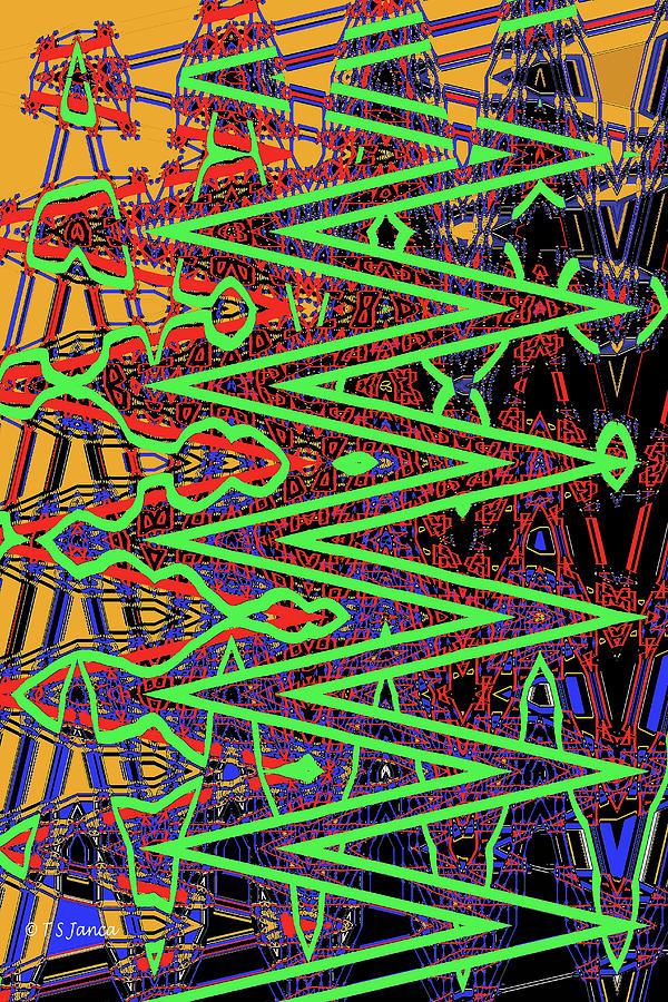 Lines And Colors Abstract Digital Art by Tom Janca