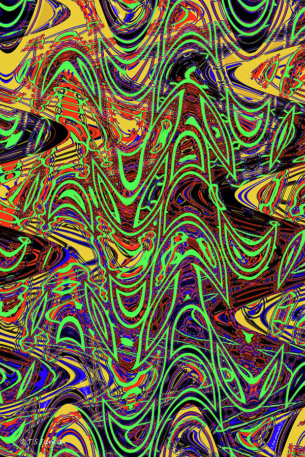 Lines And Colors Warp Digital Art by Tom Janca