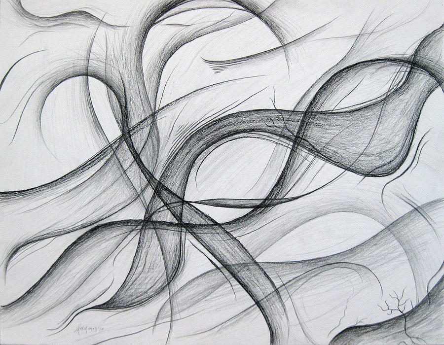 Lines and Formations for D Drawing by Michael Morgan