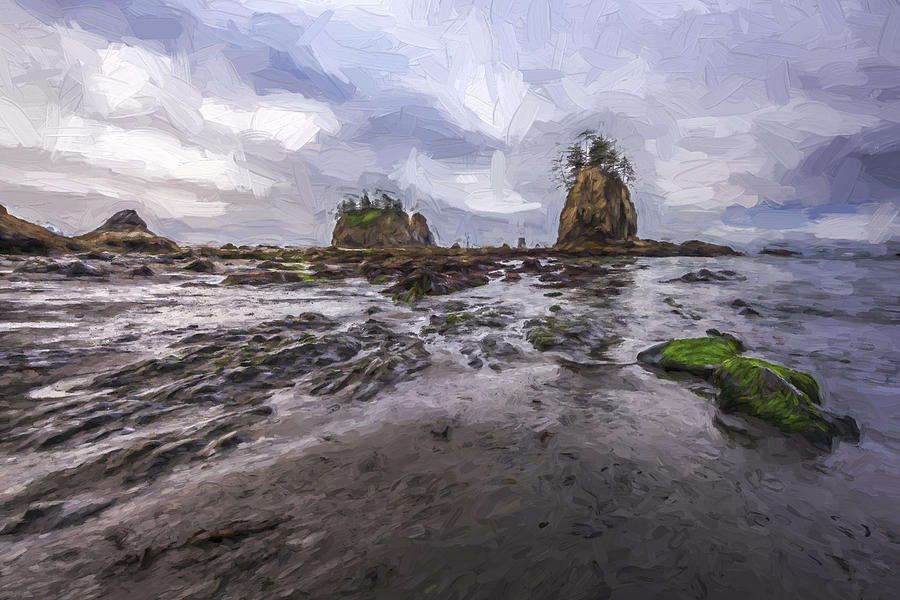 Lines at the Shore II Digital Art by Jon Glaser