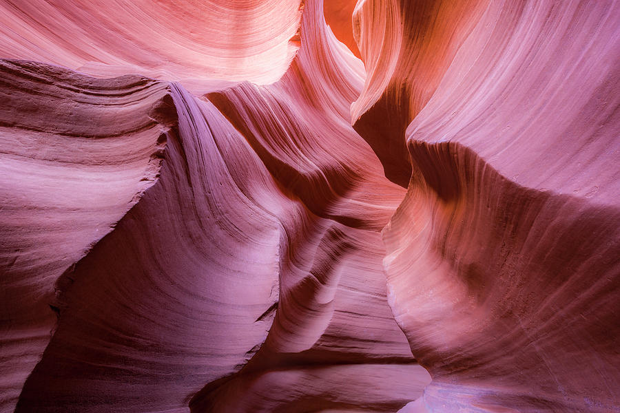 Antelope Canyon Photograph - Lines in the Canyon by Jon Glaser