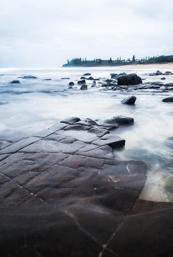 Beach Photograph - Lines in the Rocks by Parker Cunningham