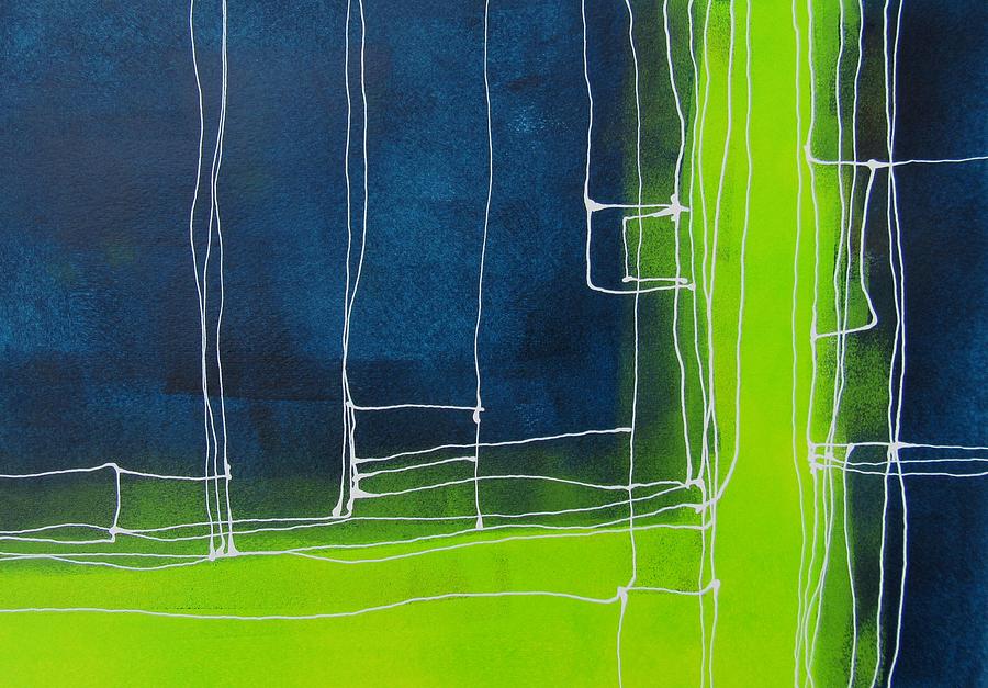 Lines Lines Five Painting by Louise Adams