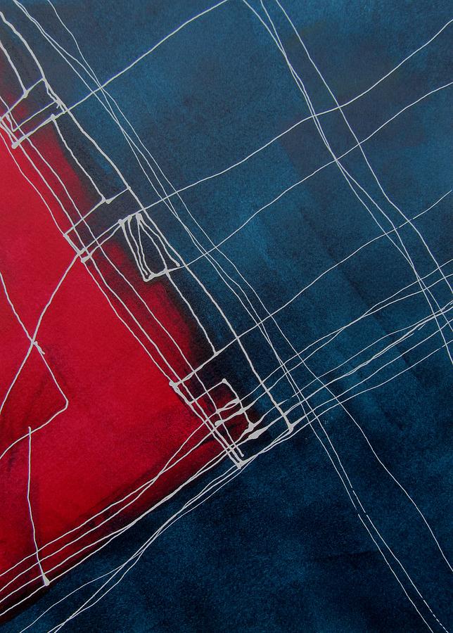 Lines Lines Two Painting by Louise Adams