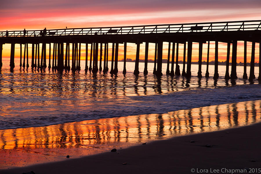 Sunset Seacliff Shadows Photograph by Lora Lee Chapman