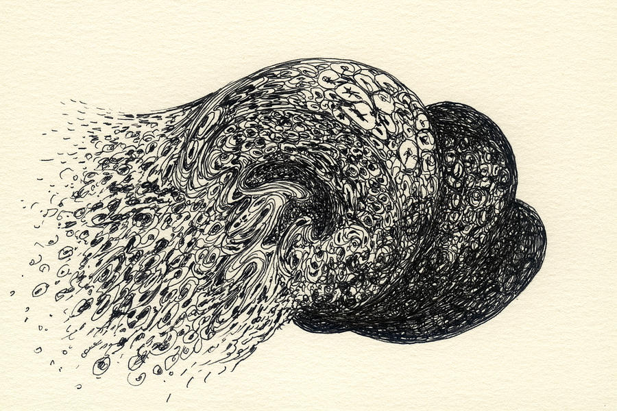 Organic Drawing - Lines - #SS13DW001 by Satomi Sugimoto Organic Drawing - Lines - #SS13DW001 by Satomi Sugimoto