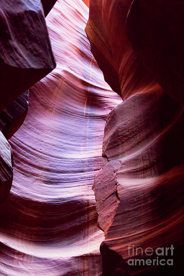 Lines Texture Antelope Canyon  Photograph by Chuck Kuhn