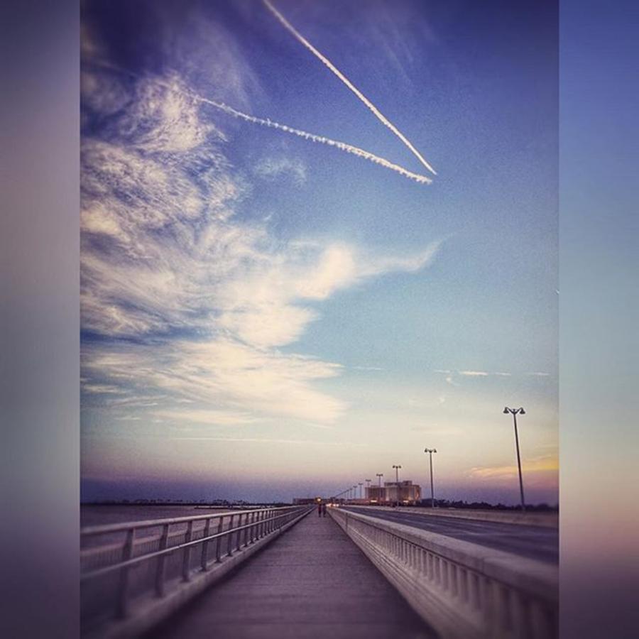 Lines #walkingthebridge #msgulfcoast Photograph by Joan McCool
