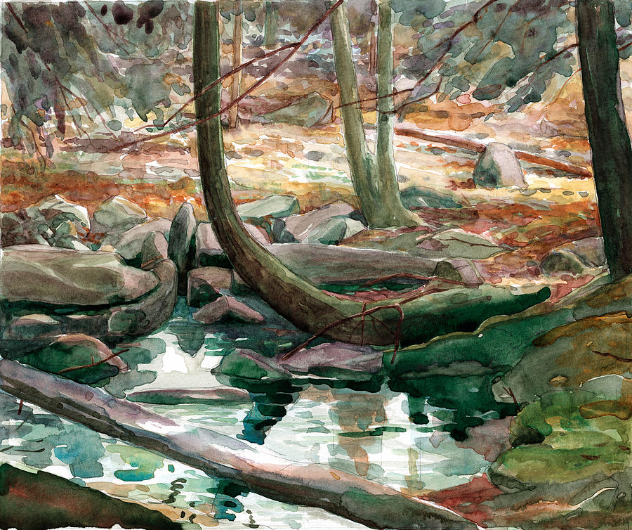 Central Pennsylvania Painting - Lingle Stream by Jeff Mathison