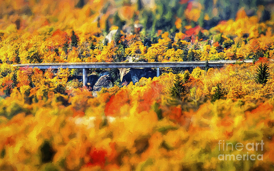 Fall Photograph - Linn Cove Viaduct by Darren Fisher